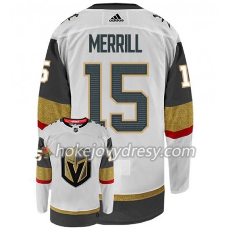 Pánské Hokejový Dres Vegas Golden Knights JON MERRILL 15 Adidas Bílá Authentic